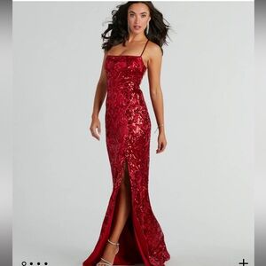 Red prom dress